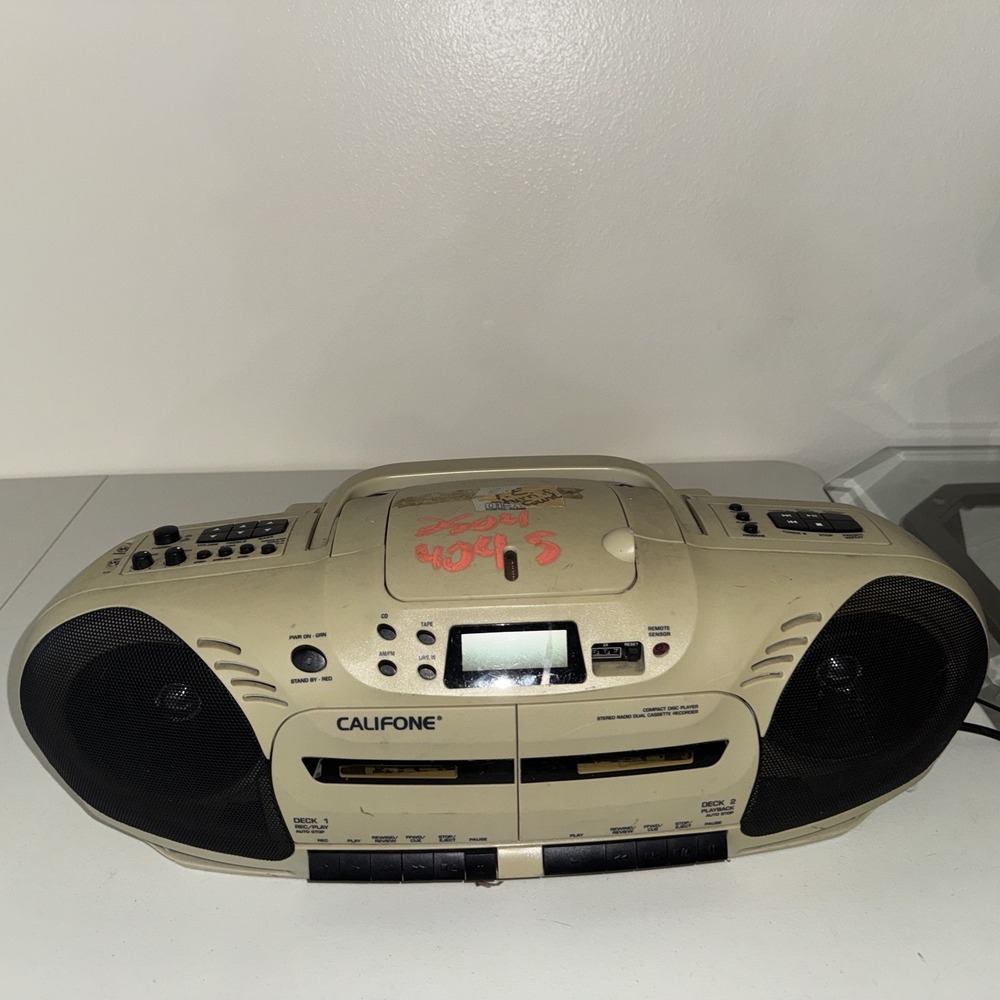 Califone Boombox 2455AV-02 Performer Multimedia Player Recorder Radio READ